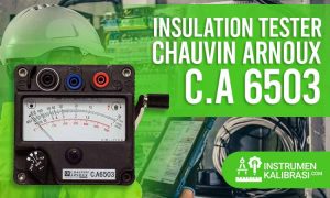 insulation tester chauvin arnoux c.a 6503