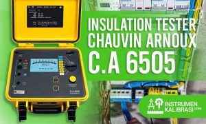 insulation tester chauvin arnoux c.a 6505