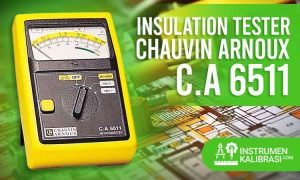 insulation tester chauvin arnoux c.a 6511