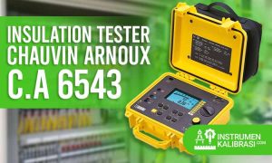 insulation tester chauvin arnoux c.a 6543