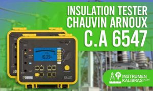 insulation tester chauvin arnoux c.a 6547