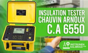 insulation tester chauvin arnoux c.a 6550